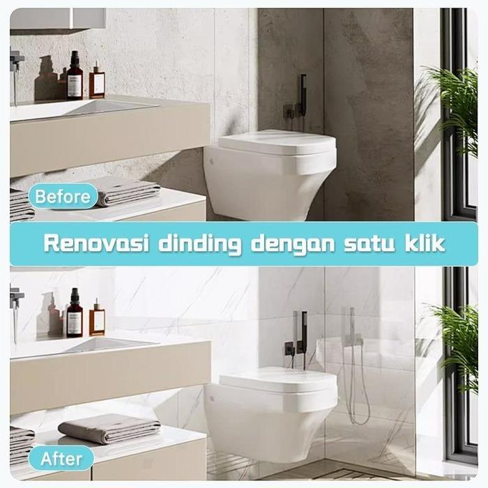20pcs Papan Stiker Dinding Tekstur Marmer 30*60cm Wallpaper Dinding Kabinet untuk Kamar Tidur Dapur
