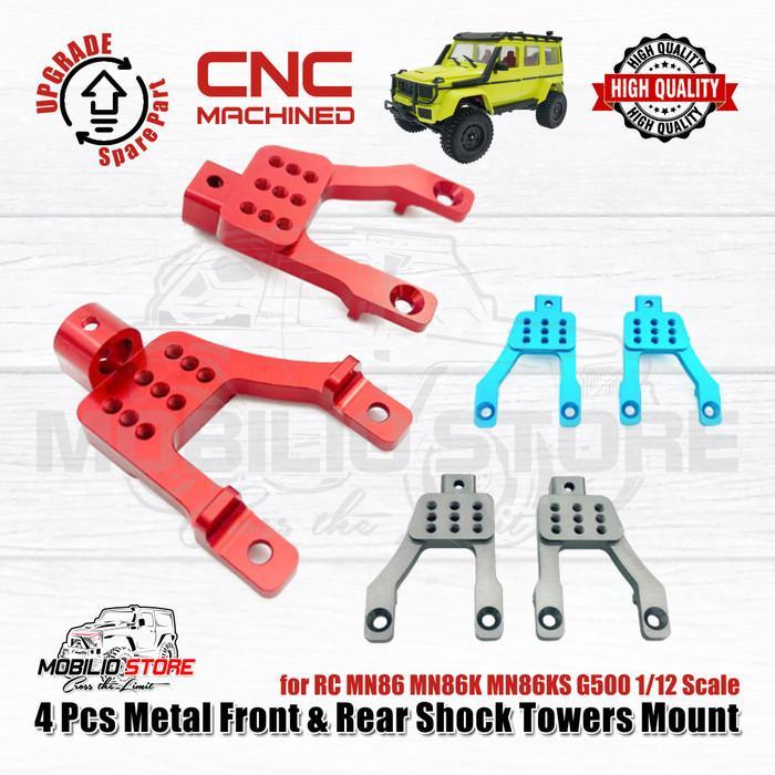 TERBARU Metal Front & Rear Shock Tower Mount for RC MN86 MN86K MN86KS 1/12 TERBARU