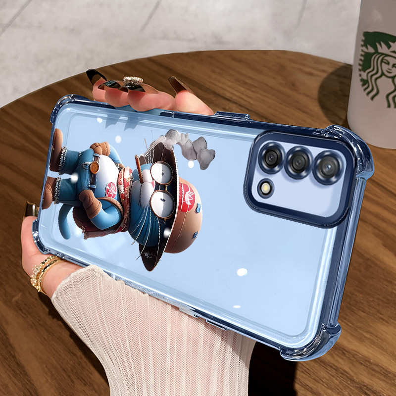 Casing Hp untuk OPPO A74 A95 F19 F19s Case Casing Merokok Anime pola Cesing HP Kesing empat Anti Dro