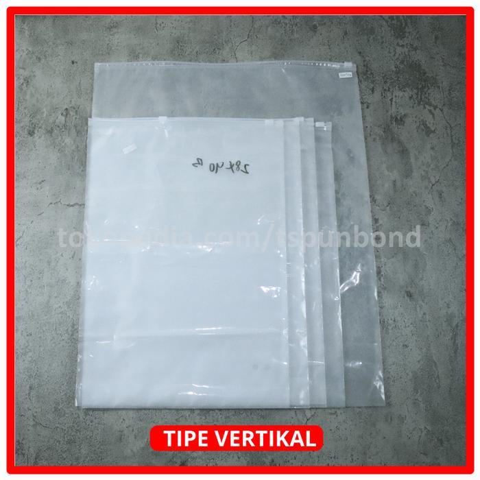 ZIPPER BAG CLEAR - DOFF POUCH MIKA PLASTIK BAJU TRAVEL ZIPLOCK BANYAK UKURAN