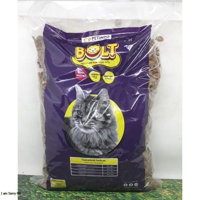 BOLT PAKAN KUCING 1Kg Makanan Kucing Rasa Ikan Tuna
