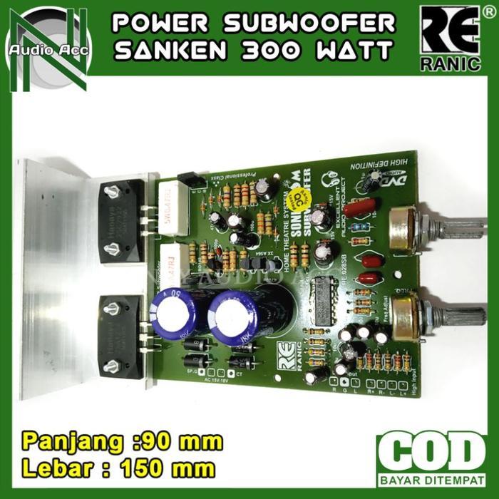 Thebest- kit subwoofer aktif sonic boom 300 watt