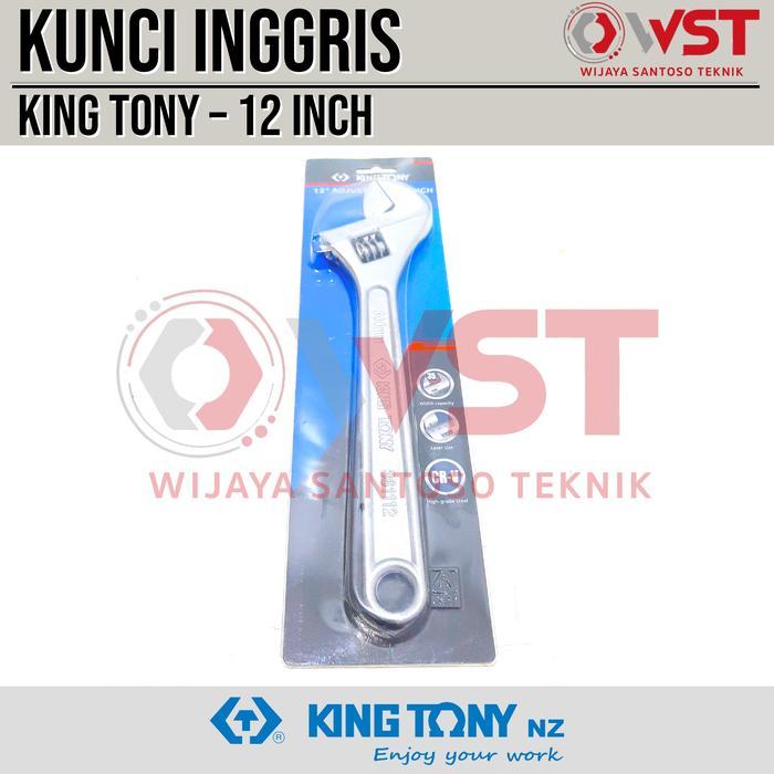 King Tony Kunci Inggris 12" 300mm / Adjustable Wrench 12inch KingTony