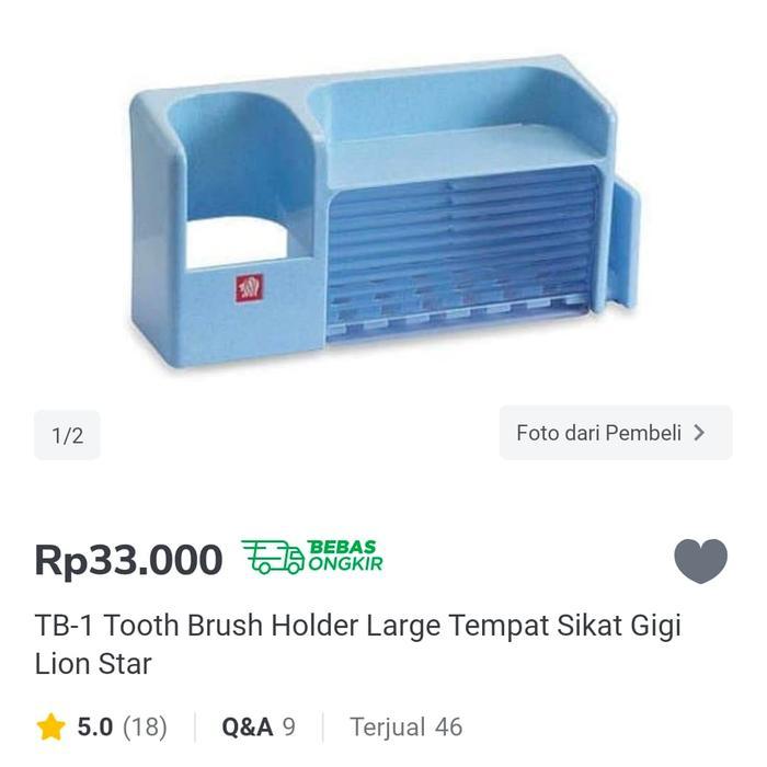 TEMPAT SIKAT GIGI LION STAR / RAK SIKAT GIGI