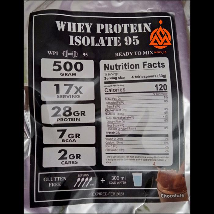 "New" WPI95 Susu Protein 500gr Whey Protein Isolate 95 Diet OCD DEBM KETO