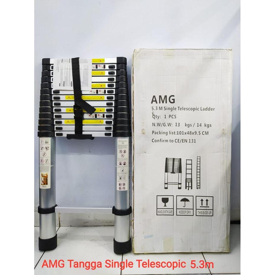 AMG Tangga Single Telescopic 5.3m (Silver)