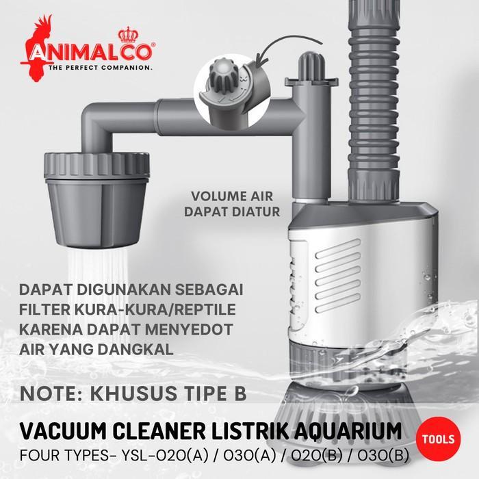 Elektrik Vacuum Siphon Aquarium Sifon Penyedot Pembersih Kuras Cleaner
