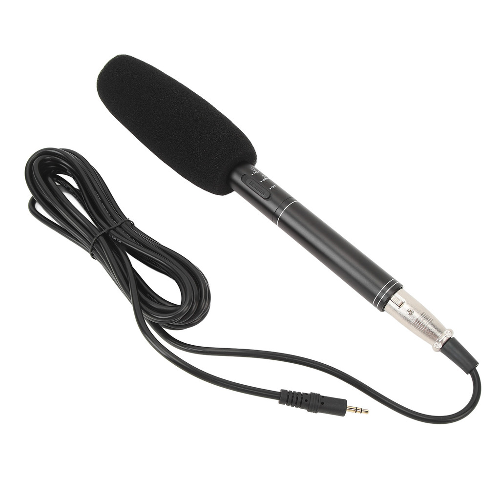 XLR Shotgun Condenser Microphone Professional Cardioid Mini Shotgun Condenser Mic Television News