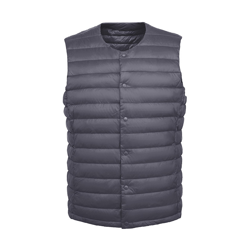 NewBang Men Down Vest Ultra Light Down Vest Portable V-neck Sleeveless Coat Man Winter Without