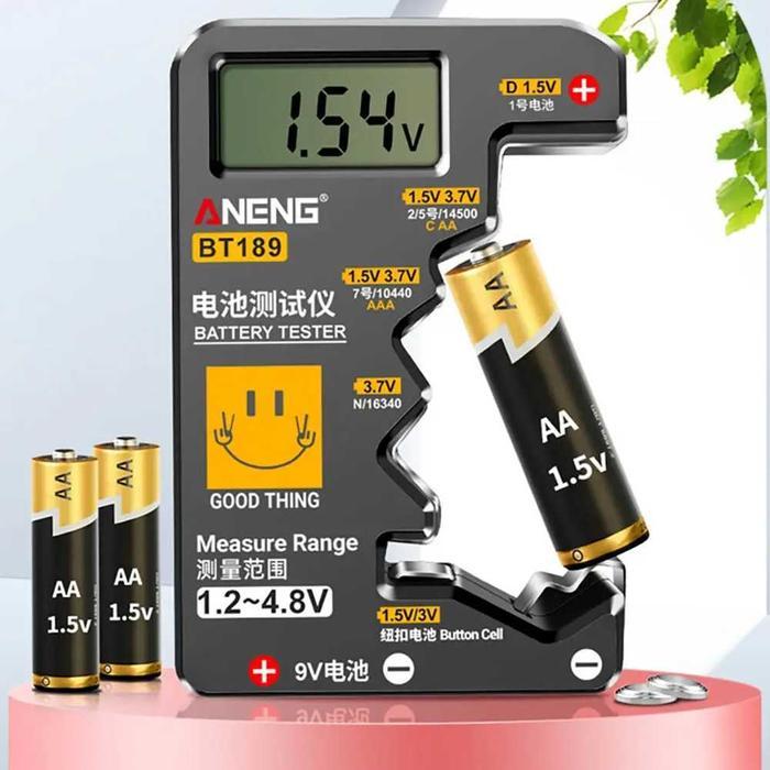 TERLARIS Alat Test Baterai Battery Tester Universal Digital Display SALE