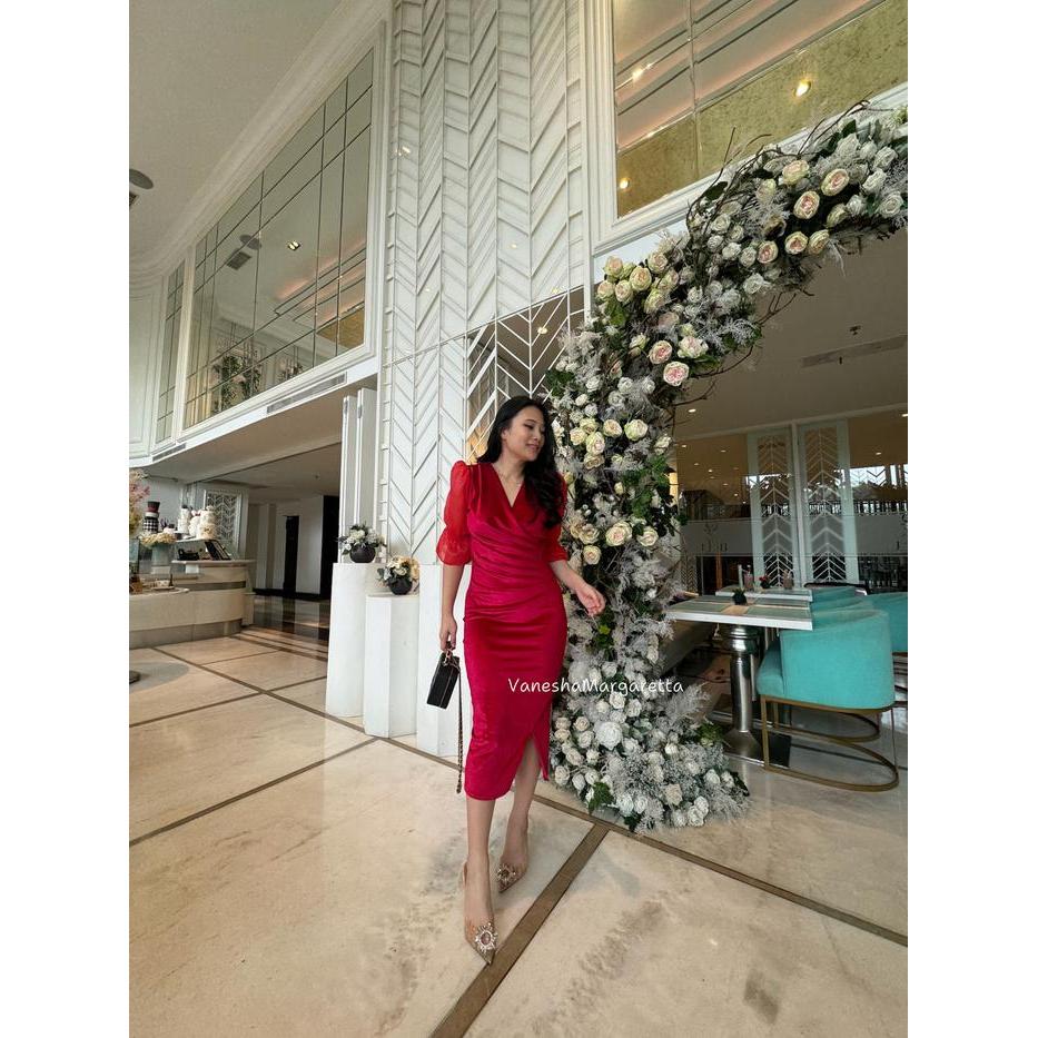 [Vm] - 9021 - Dress Pesta / Dress Bludru Murah / Dress Pesta Bludru Terlaris