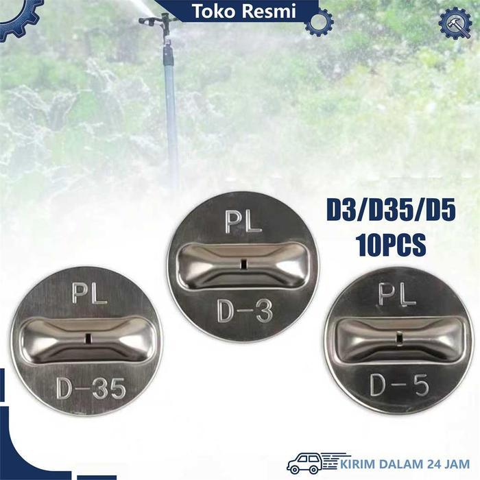 10Buah Plat Kepala Nozzle Misting Nozzle Semprotan Pld-3 Pld-35 Pld-5 Head Nozzle Spray Nozzle