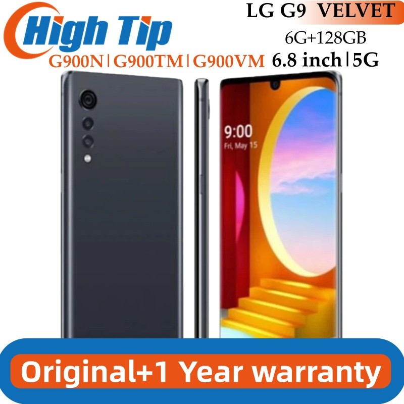 Original Unlocked LG G9 5G LM-G900N G900TM LG VELVET Mobile Phone 6GB Ram 128GB Rom 6.8'' Screen