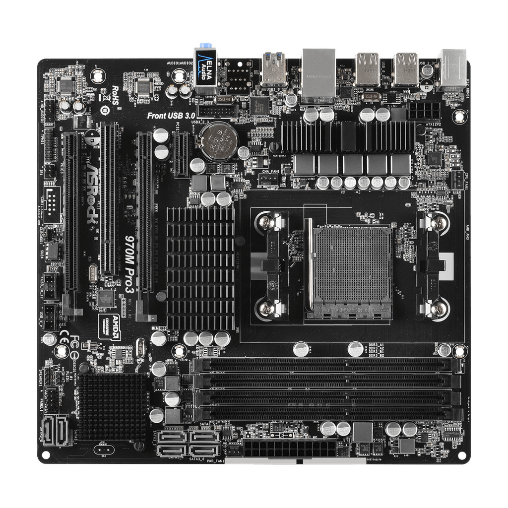 ASRock 970M Pro3 Motherboard AM3 AM3+DDR3 64GB AMD 970 Micro ATX support FX FD8300 FD6200 FD4150 CPU
