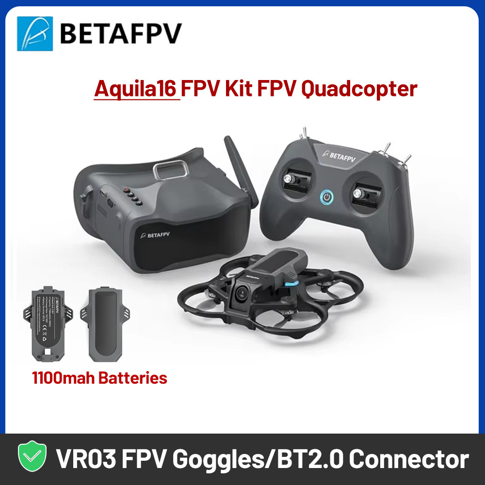BetaFPV Aquila16 FPV Kit FPV Quadcopter Racing Drone VR03 FPV Goggles ELRS 2.4G Analog VTX
