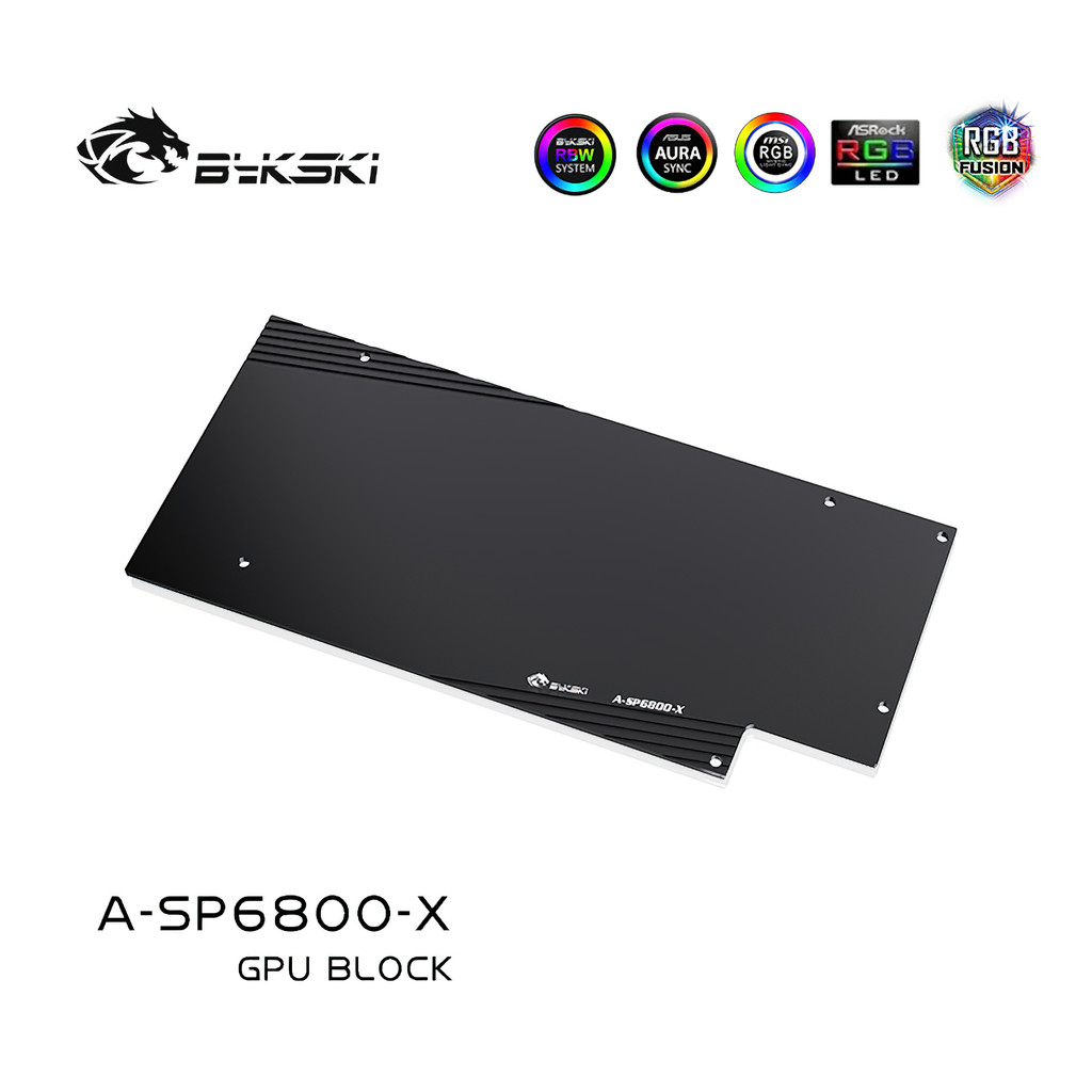 Bykski GPU Water Cooling Block for Sapphire 6800XT NITRO+ A-SP6800-X