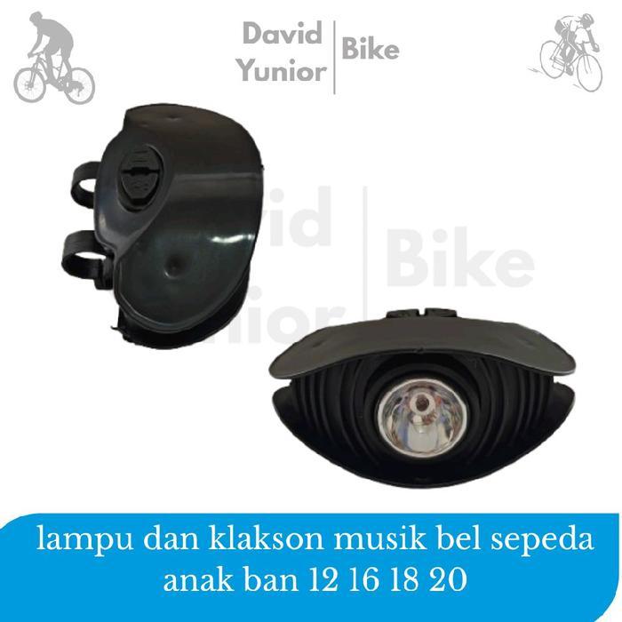 lampu dan klakson musik bel sepeda anak