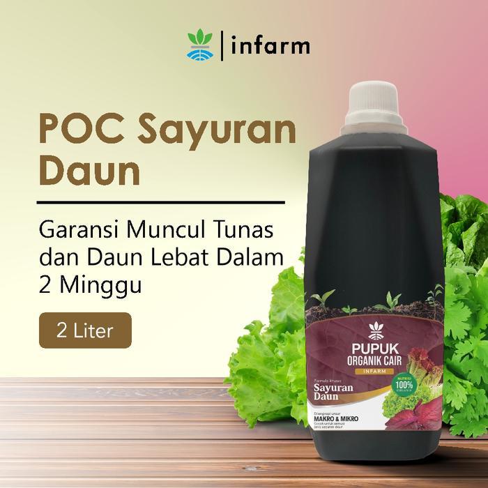 INFARM - Pupuk Organik Cair Tanaman Daun / Sayur 2L POC Kompos POC Sayur Daun Pupuk Infarm Organik