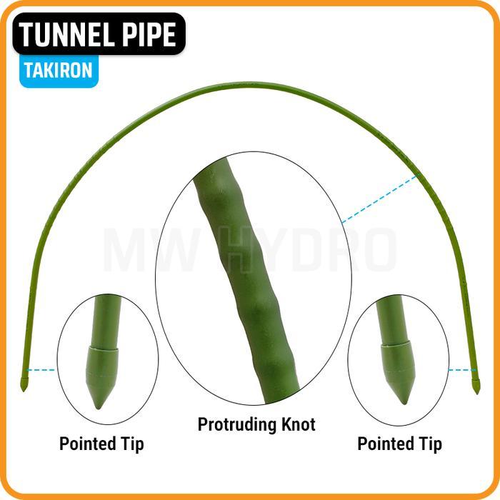 TAKIRON Tunnel Pipe Sungkup Tanaman Modern, Rangka Plastik UV