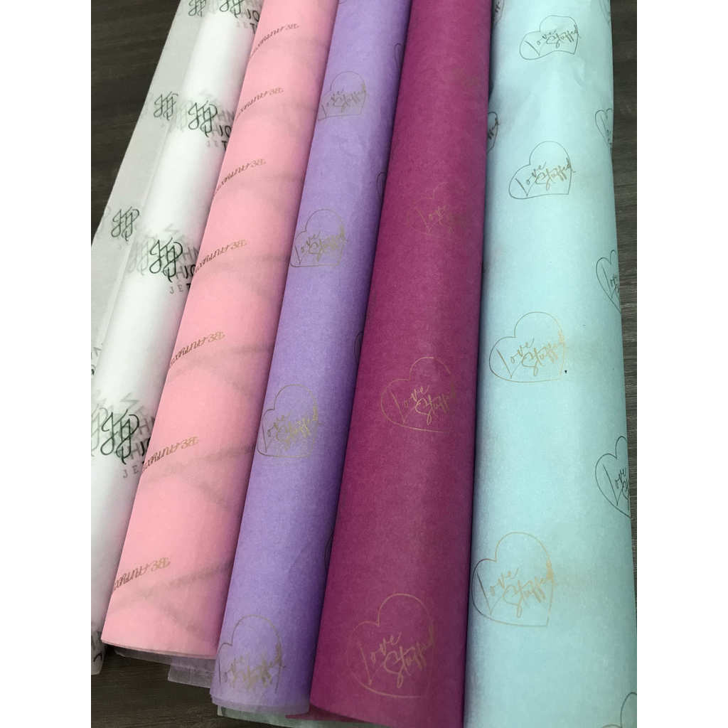 Luxury Custom Printed Branded Logo Packaging Tissue Wrapping Paper