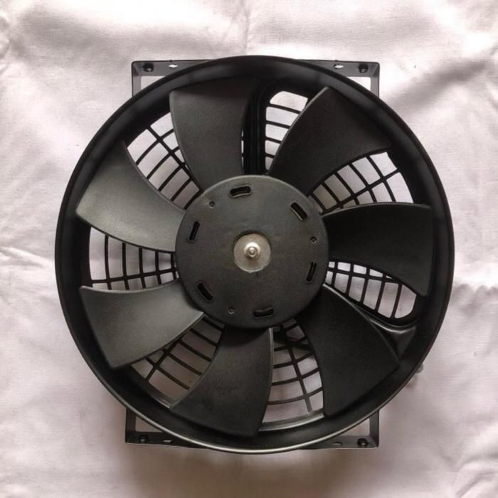 Extra Fan AC Mobil Universal Model Tiup / Hisap Rangka Besi Universal Kipas AC Mobil 10 inci 12 volt