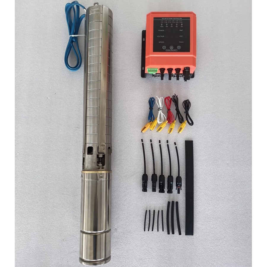 Free  3 Inch Centrifugal Solar Submersible Water Pump DC Solar Water Pump Bore Hole