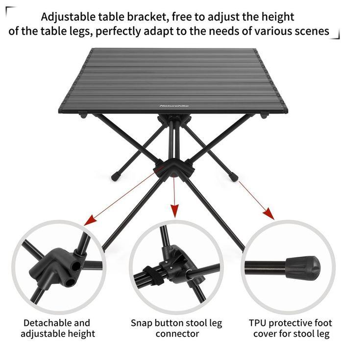 Jual Meja naturehike CNH22JU037 aluminium table FT11 meja outdoor camping