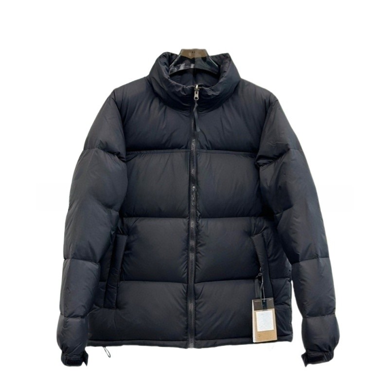 Loose Fit Duck down Jacket 700 Fill Power Embroidered Patchwork Unisex Bread Style White Duck