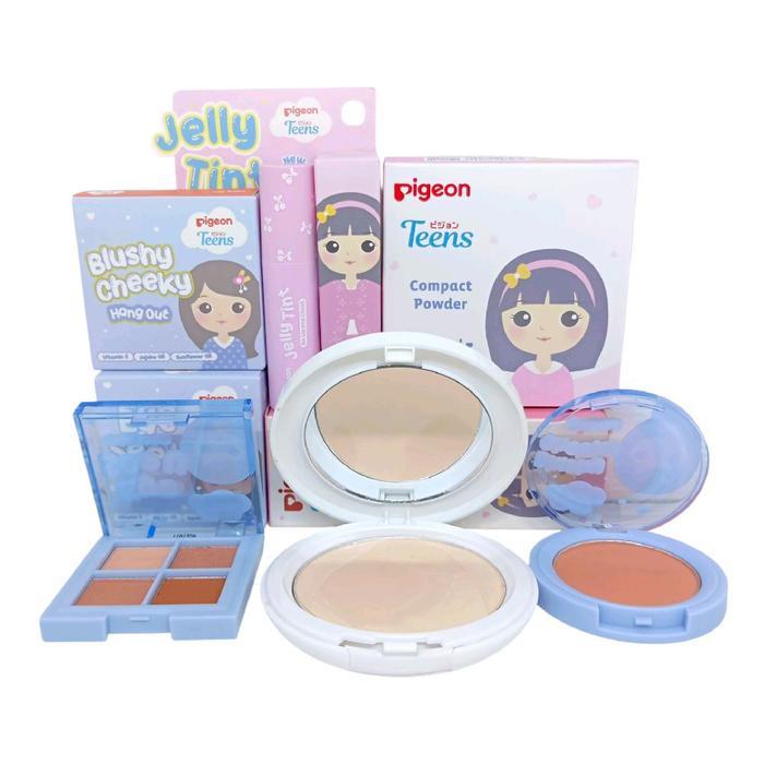Paket Pigeon Make Up Untuk Anak - Anak/Paket Make Up Lengkap Bedak Eyeshadow Blush On