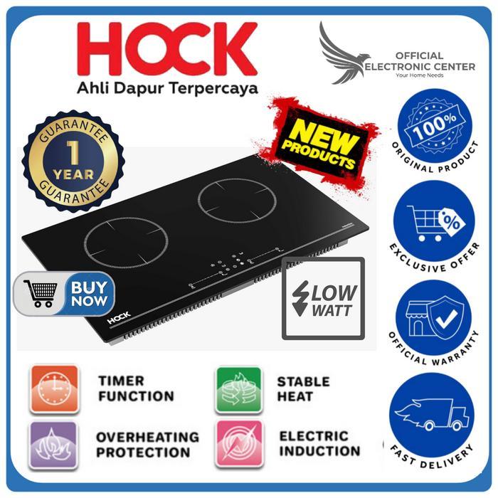 HOCK KOMPOR INDUKSI 2 TUNGKU HI-201 HI 201 HI201 LOW WATT TOUCH SCREEN
