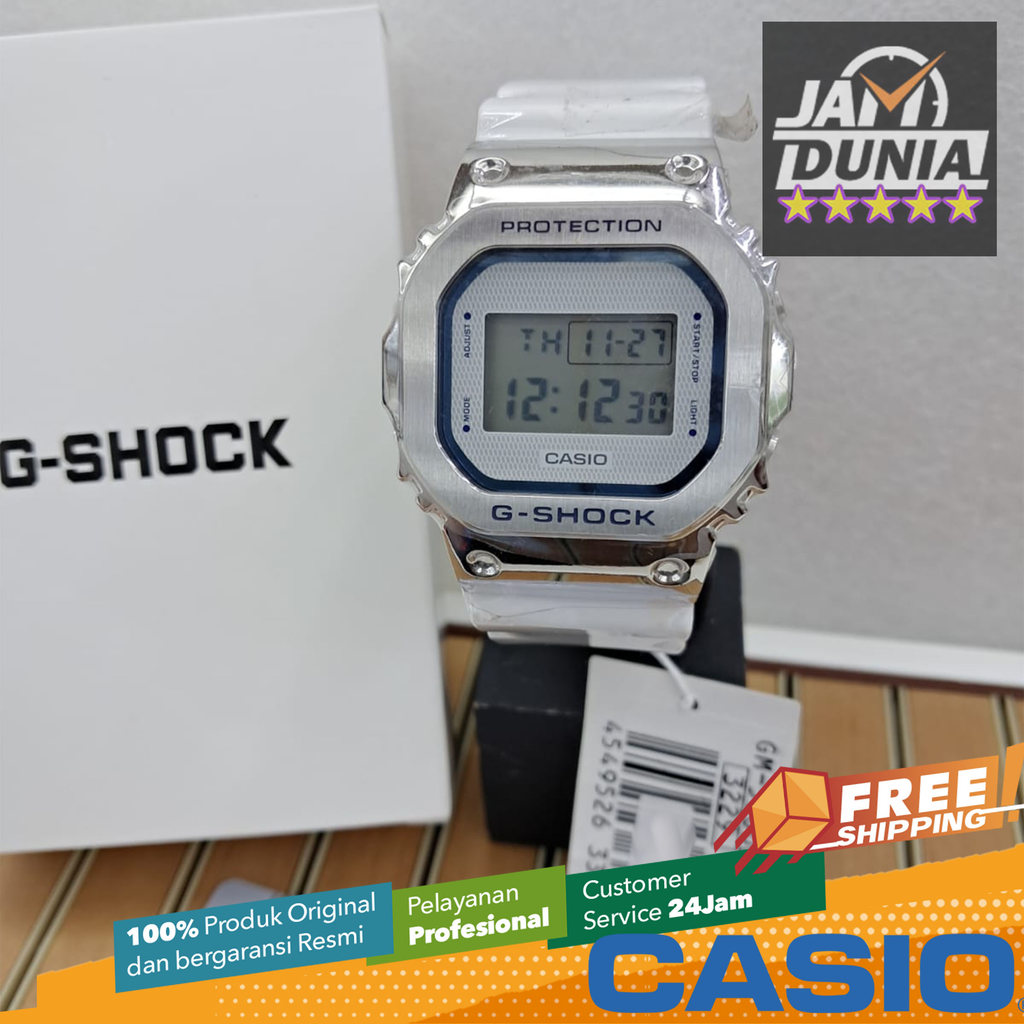 JAM PRIA DIGITAL CASIO ORIGINAL CASIO G-SHOCK GM-5600LC-7ADR GSHOCK  GM 5600LC 7A G SHOCK GM-5600LC-