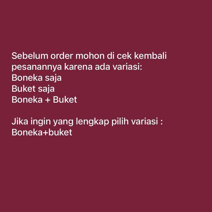 HAMPERS WISUDA TAS MIKA BONEKA / BUKET BUNGA ARTIFICIAL/ KADO WISUDA / HADIAH WISUDA / BUKET UANG /