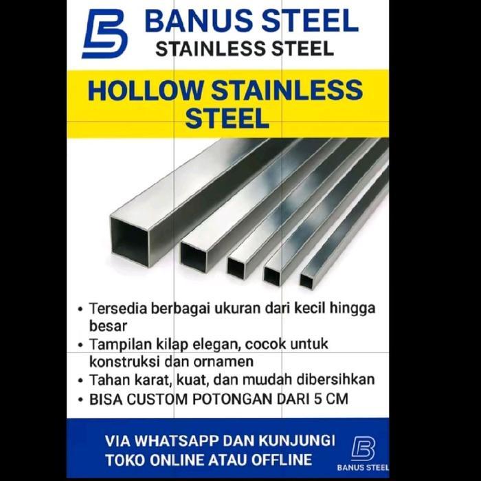 SALE TERMURAH dan ASLI Hollow besi Stainless Steel Ornamen Tipe 201 & 304 Kilap Hairline Custom