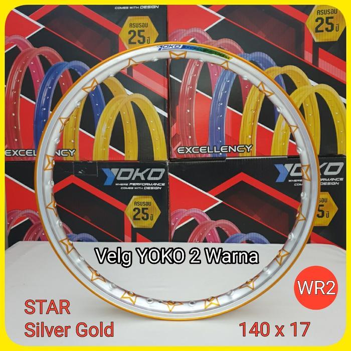 Velg Alumunium Twotone Ring 17 Yoko Star (Wr)