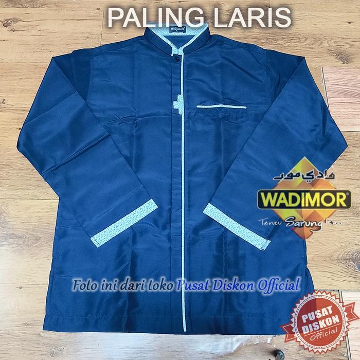 Baru Baju Koko Pria Lengan Panjang Wadimor Putih Original Fashion Mus