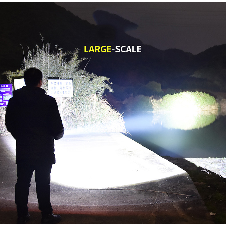 Powerful 60000LM LED Flashlight XHP50 LED Flashlight USB Rechargeable Torch Zoom 5Mode Flashlight