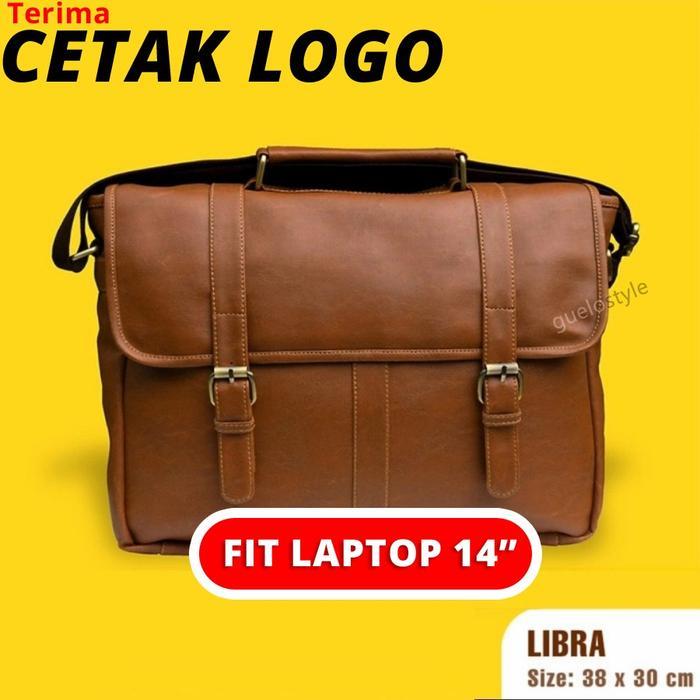 Tas Selempang Pria Tas Laptop Kantor Kerja Pria Kulit - Tas Selempang Kulit Pria Gsm11