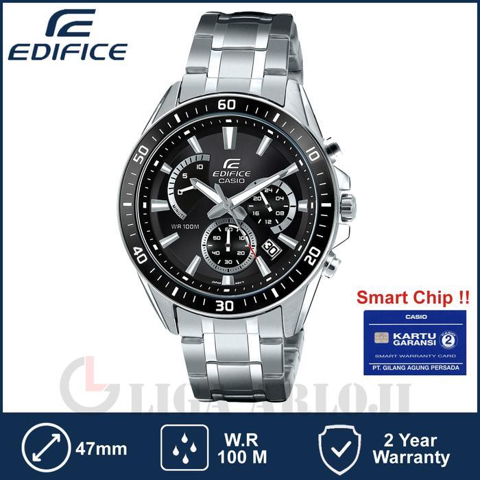 TERLARIS EDIFICE EFR-552D-1AVUDF Jam Tangan Pria Analog Stainless Hitam EFR-552D-1A EFR 552D 1AVUDF