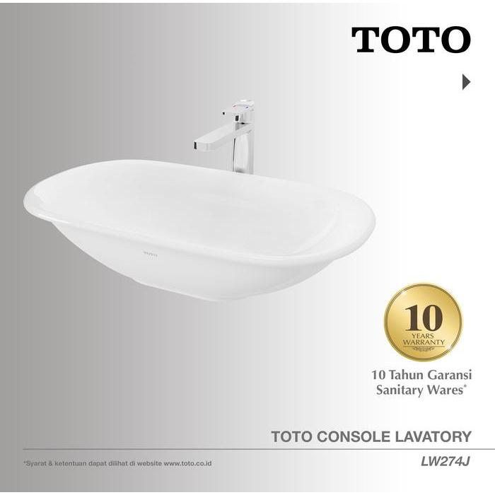 TOTO Wastafel LW274J Wastafel - Wastafel Cuci Tangan - Lavatory
