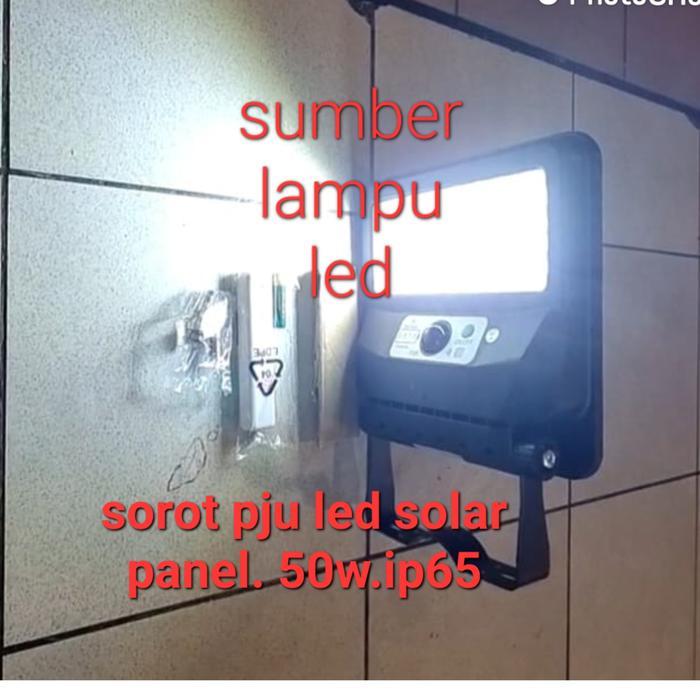 [] lampu jalan led tenaga surya 50 watt 50w pju solar panel 50watt w smd