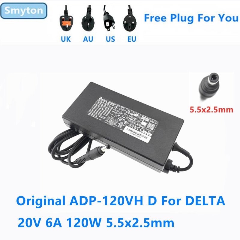 Original AC Adapter Charger For Intel NUC 20V 6A 120W 5.5x2.5mm DELTA ADP-120VH D Laptop Power