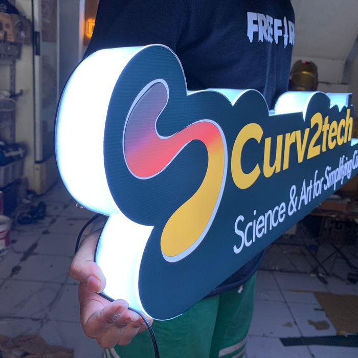 neon box timbul lampu / papan nama / reklame / Custom