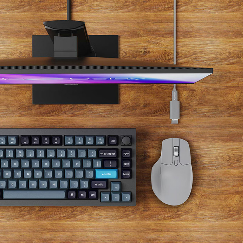 Keychron M6 Master Edition INTOMAZE Co-branded Custom Wireless Tri-Mode Ergonomic Mouse Stainless