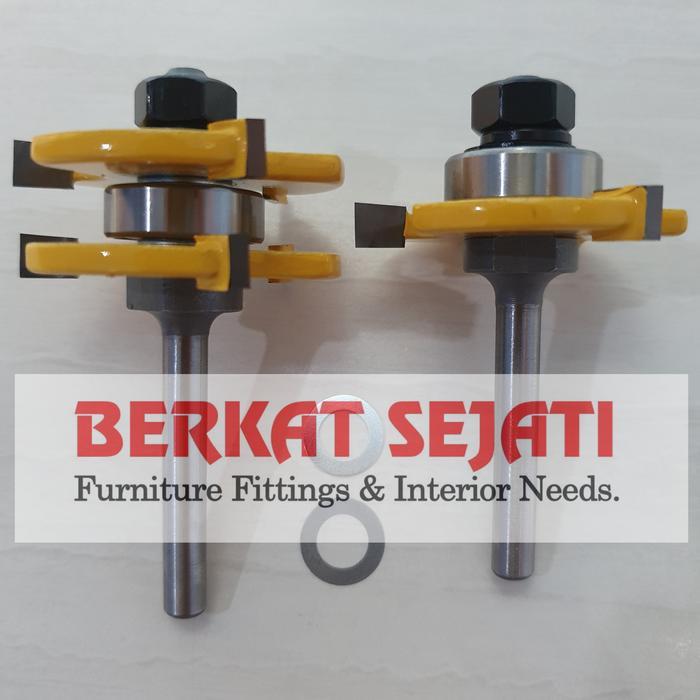 Mata Router Profil 609-411 TONGUE & GROOVE Penyambung Sambungan Kayu .