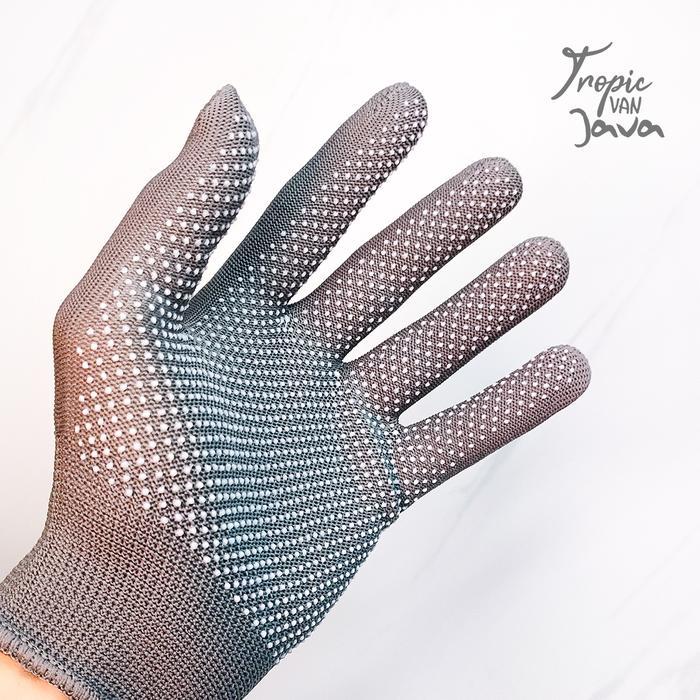 "New" Sarung Tangan Kebun Taman - Nylon Garden Glove - Abu Abu