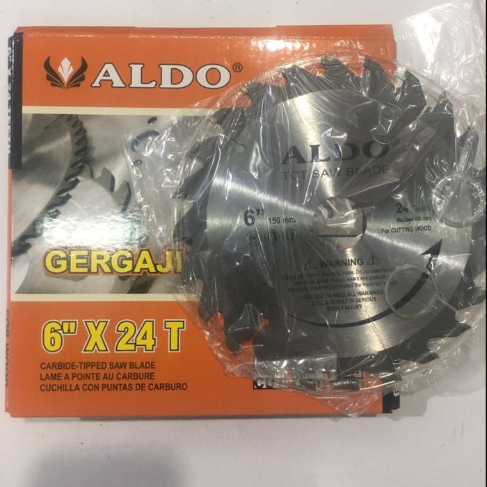 ALDO Mata Gergaji Circular Saw 6 in inch 24t 20 mm Kayu Circle Ryu