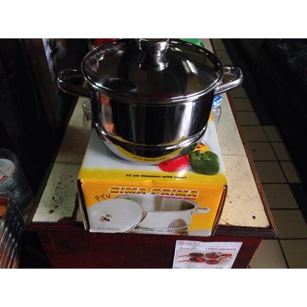 Panci Bima Prima Steamer 22Cm Stainless Steel