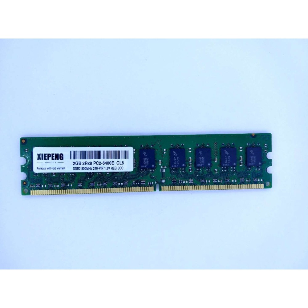 Server ECC UDIMM 2GB 2Rx8 PC2-6400E 800MHz PC2 6400 Unbuffered RAM 4GB Memory 2G DDR2 667MHz