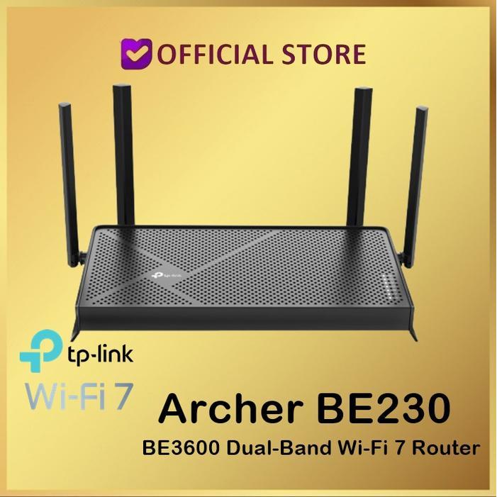 TERBARU TP-Link Archer BE230 BE3600 Dual-Band Wi-Fi 7 Router BE 230 BE 3600