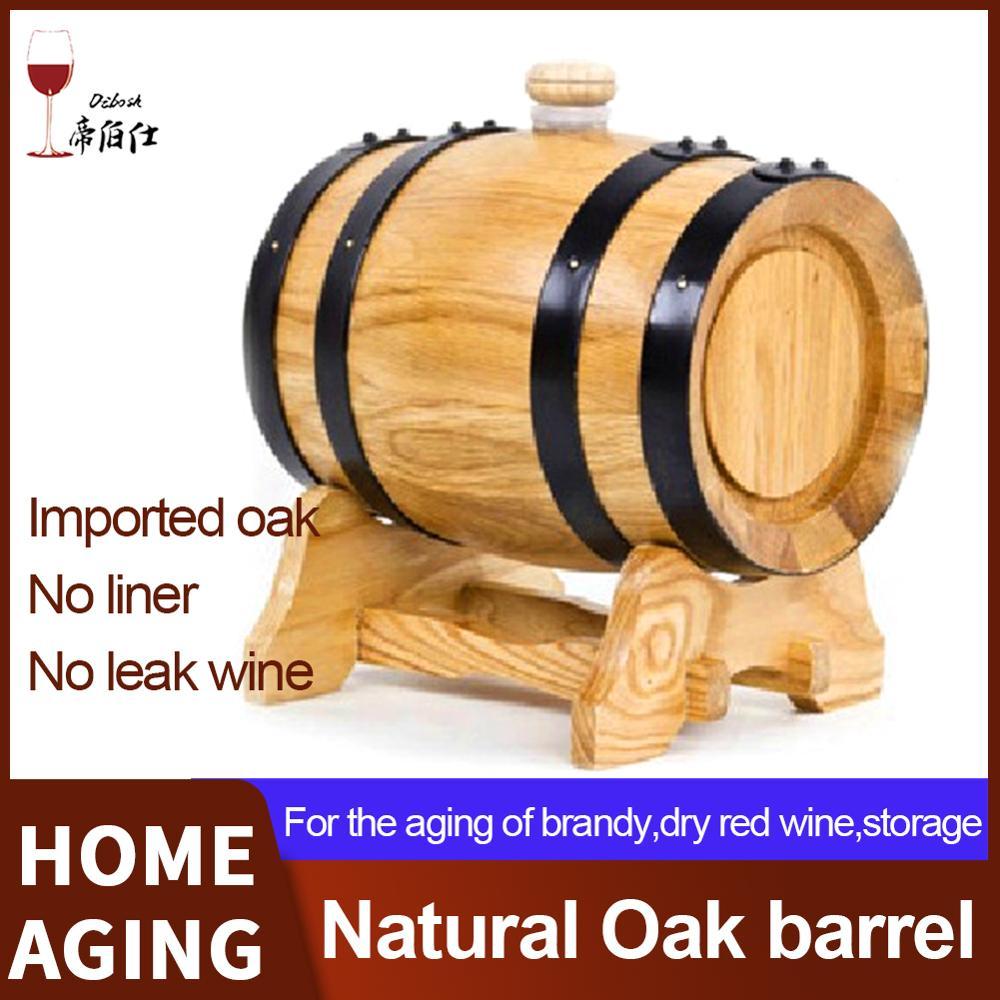 50L Small Oak Barrel home MINI Store liquor Imported Oak Barrel wine set wine Aging Storage Barrel